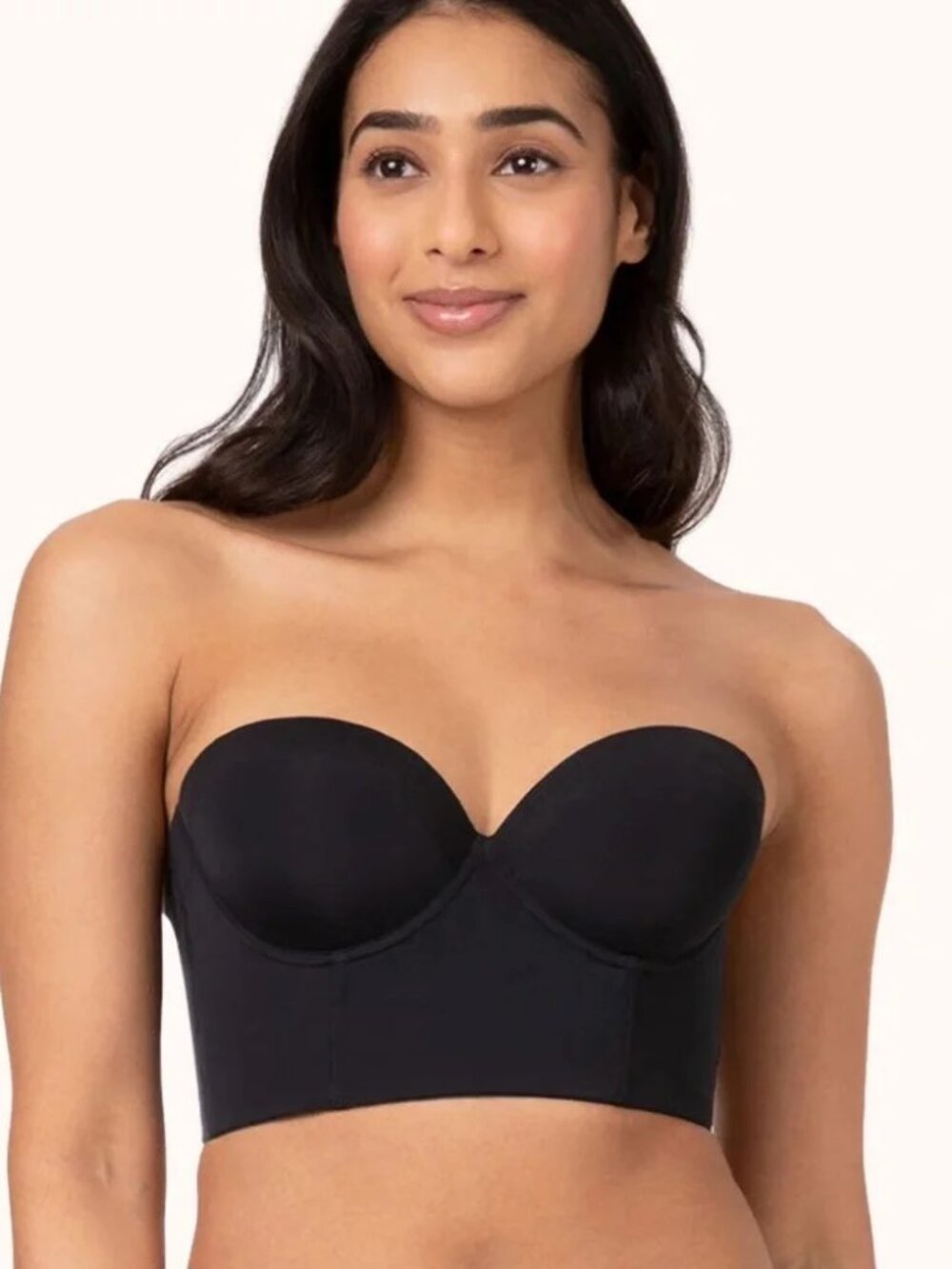 Lively The Low Back Strapless Bra in Black, 34A
